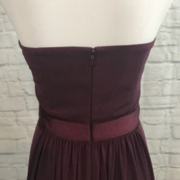 Max and Cleo Full Length Plum Gown Size 6 - Picture 5 of 7
